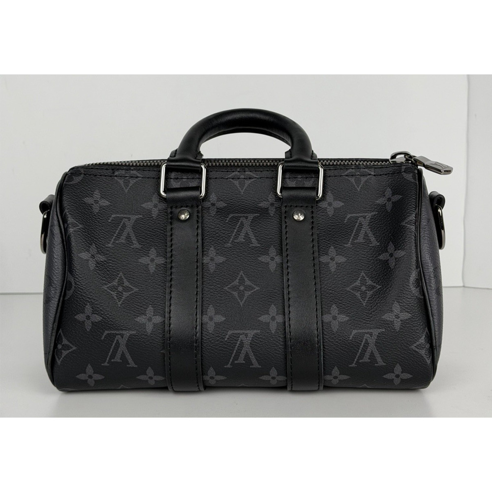 Louis Vuitton Keepall Bandouliere 25 Monogram Eclipse Reverse Coated Canvas F2 - Picture 2 of 16